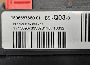 Peugeot 308 T9 moduł sterownik BSI-Q03-01 9806687880 2