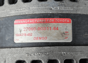 Toyota Corolla Avensis 2.0 2.2 D4D alternator 0G011 3