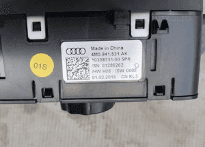 Włącznik świateł Audi A4 B9 A5 4M0941531AK 6