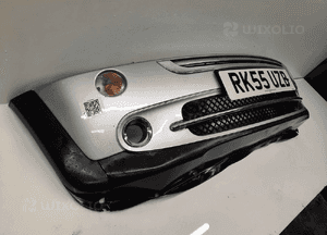 } ZDERZAK PRZÓD PRZEDNI DO MINI ONE SREBRNY HALOGENY 5