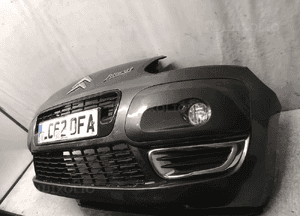 Zderzak przód przedni citroen C3 picasso kthc szary grafitowy halogeny 3