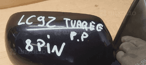 Lusterko zewnętrzne prawe elektryczne Europa VW Touareg 8 PIN LC9Z 9