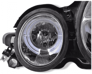 Nowe LAMPY Reflektory Do MERCEDES E KLASA W210 Od 1999 Do 2002 RINGI LED 5