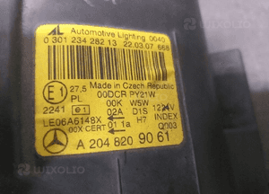 LAMPA PRAWA PRZÓD MERCEDES C KLASA W204 07-10 BI XENON SKRĘTNY 5