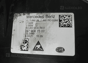 Mercedes b klasa 247 lampa przednia lewa 7