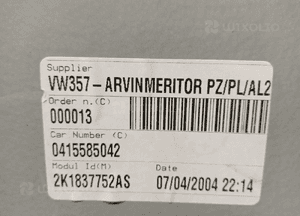 Mechanizm podnośnik szyby lewy przód manualny VW Caddy III 2K1837752AS 1T0837756F 6