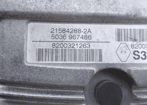 Komputer Moduł BSI Karta Blokada RENAULT SCENIC II 1.6 8