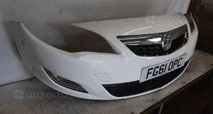 Zderzak przód przedni opel astra j 4 iv do malowania ! uszkodzony ! 4