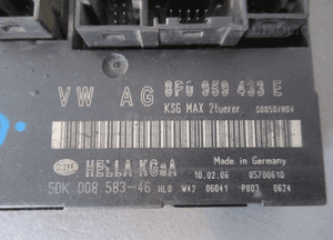 MODUŁ KOMFORTU STEROWNIK AUDI A3 8P0959433E 2