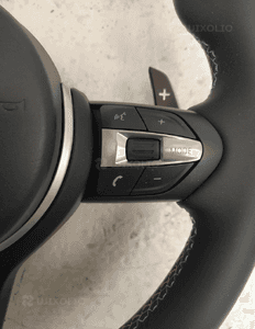 Bmw F10 F11 F20 F30 kierownica multifunkcyjna airbag skóra łopatki niebiesko czerowna nić  nowa 6