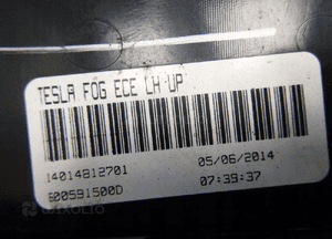 Tesla model s lampa halogen przeciwmgielny lewy 13