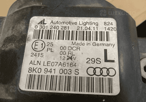 LAMPA LEWA LEWY BI XENON AUDI A4 B8 08-12 8K0941003S 6
