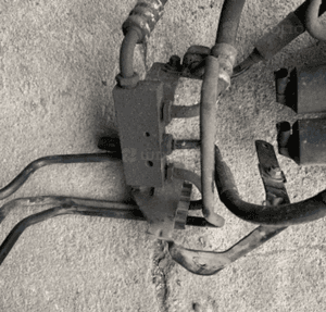 MERCEDES cl 215 amortyzator ABC S 220  przod prawy lewy blok przewody wahacz 7