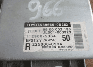 Moduł wspomagania toyota yaris iii 89650-0D252 2