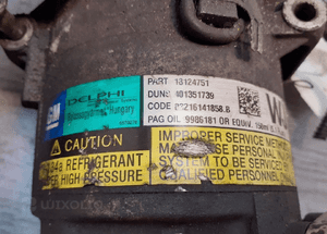 SPRĘŻARKA KLIMATYZACJI OPEL ASTRA 1.7CDTI 13124751 ORYGINAŁ WYSYŁKA! 6