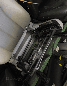 MERCEDES CLK 209 fotel przedni skórzany szary 4