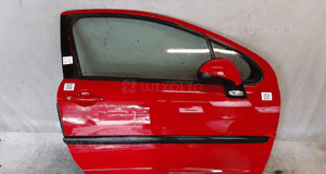 Drzwi przód przednie prawe peugeot 207 kkn czerwony 3D 3 drzwi 1