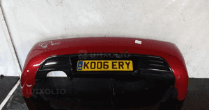 Zderzak tył tylny do peugeot 407 coupe pdc czujniki parkowania kod kolor ekqd bordo 1