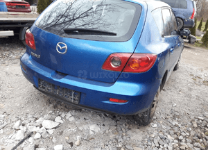 Mazda 3 BK 03-09 HB Zderzak  tylny tył w kolor 27b  lampa szyba 5