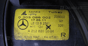Mercedes 212 halogen kratka prawa 2