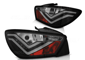 Lampy diodowe seat ibiza 6J 3 drzwiowe od 06.2008 do 2012 black led bar 2