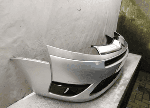 Zderzak przód przedni citroen C4 grand picasso ezrc srebrny halogeny 3