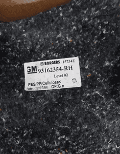 Boczek tapicerka bagażnika prawy tył Opel Tigra B II 93162354 3