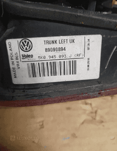 Lampa lewy tył vw golf vi nr 89089808L 4