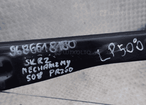 Podnośnik mechanizm szyby lewy przód peugeot 508 9686618180 radom 2