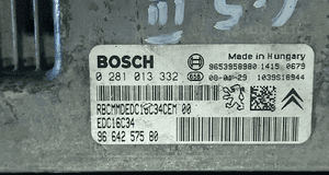 Citroen C4 C5  Peugeot 307 407  1.6 HDI komputer sterownik silnika 0281013332 9664257580 0281012987  0281012980 0281012986 3
