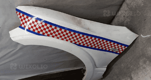 Błotnik przód przedni lewy mitsubishi pajero 3 iii biały 3