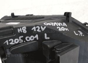 Skoda octavia halogen reflektor lampa 1205.001L 13
