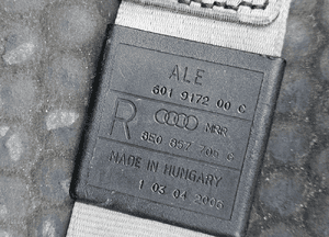 Pas Pasy Bezpieczenstwa Zapinka Przod Tyl Lewy Prawy Srodkowy Jasne Platin Hell Audi A4 B6 B7 16