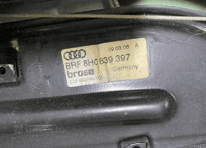 A4 B6 B7 cabrio mechanizm szyby szyba kompletny 8H0839397 3
