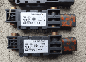 Czujnik 8E0959643 A B D E Uderzenia Czujnik Uderzeniowy Sensor Audi A3 8P A4 B6 B7 A6 C5 11