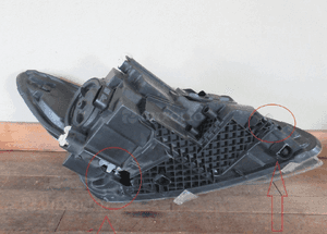 Lampa przednia przód lewa prawa mercedes vito W447 2014-2019 rok czarna 6