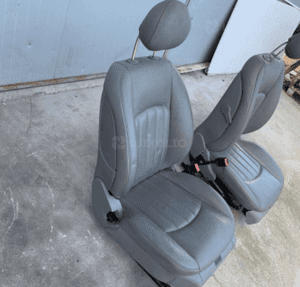 MERCEDES CLS 219 fotel fotele przod SZARA skóra  grzane 7