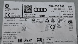 Audi A1 multimedia czytnik nawigacja MIB2 std 83A035842 5