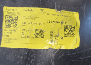 Wlot kierownica powietrza tesla x 2015-2021 19