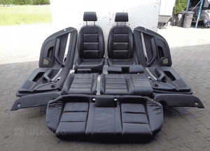 Fotele siedzenia skóra manualne audi A6 C6 kombi 1