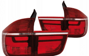 Lampy tylne diodowe do bmw X5 E70 od 2007 do 2010 red white led bar 2