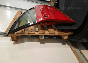 Drzwi przód przednie prawe vw volkswagen passat B7 LY3D czerwone 4