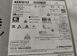 Radio radioodtwarzacz nawigacja renault captur ii clio v 259150872R 2