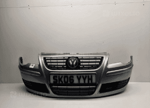 } :ZDERZAK PRZÓD PRZEDNI VW VOLKSWAGEN POLO 9N3 LIFT FL LA7W SREBRNY 1
