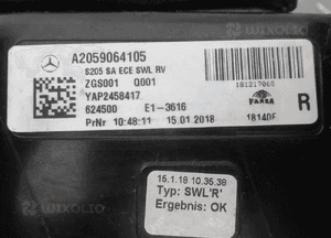 Lampa tylna tył prawa mercedes c-klasa W205 S205 kombi led lift 2018-2021 16