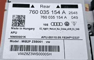 VW Volkswagen OE Czytnik MULTIMEDIA GPS MIB2 760035154A 3