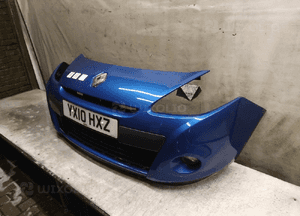 Zderzak przód przedni renault clio 3 iii lift fl terna niebieski błękitny halogeny 3