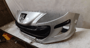 * ZDERZAK PRZÓD PRZEDNI DO PEUGEOT 308 HALOGENY EZRC SREBRNY 4