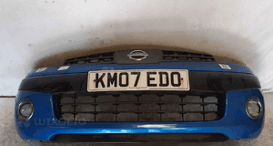 Zderzak przód przedni nissan note BV4G niebieski halogeny 1