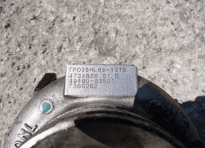Turbosprężarka bmw X1 X3 320 2.0 d 49490-93501 4
